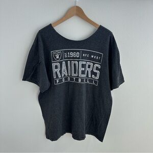 Raiders NFL Off The Shoulder Tee